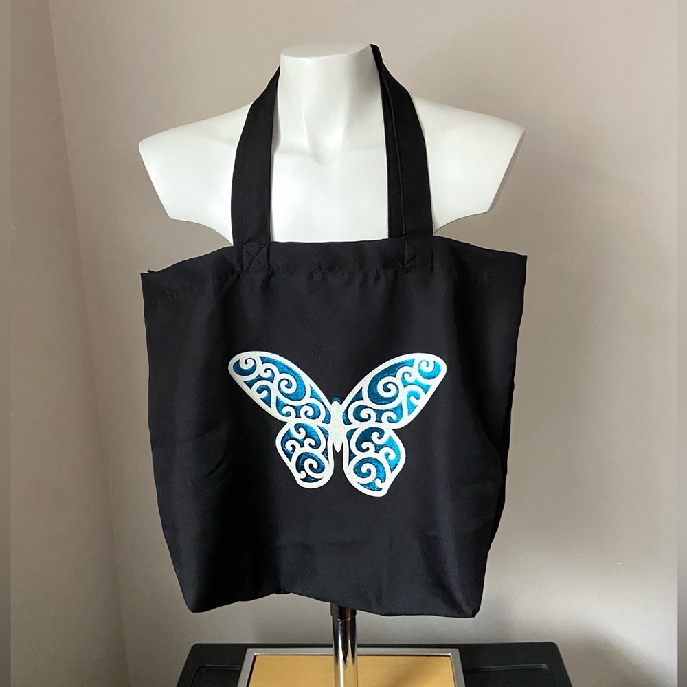 4/$15 ❤️ Reusable Polyester Butterfly Tote Bag